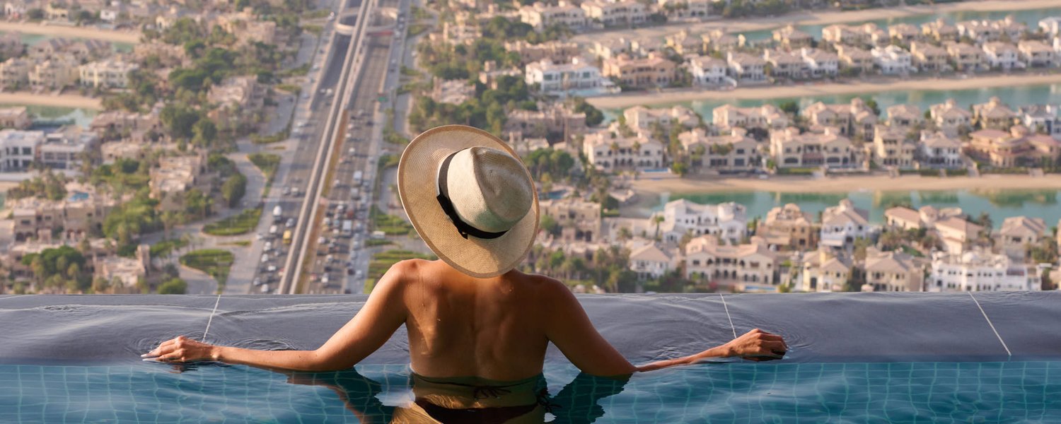 Dubai skyline view